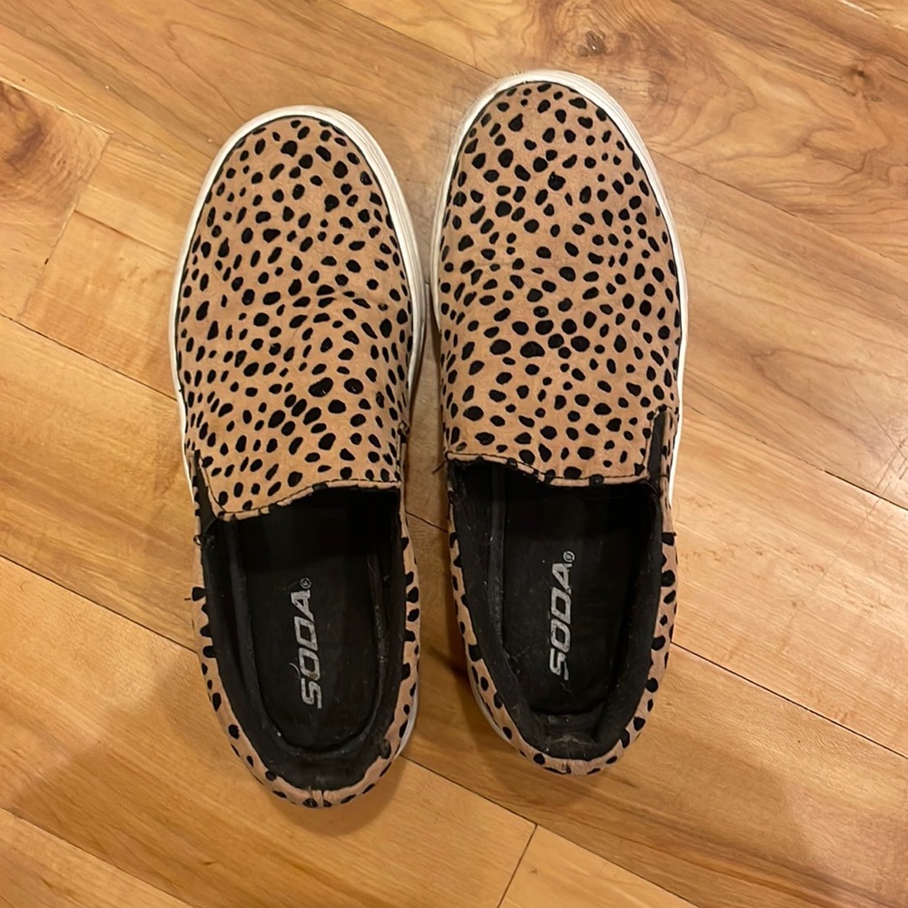 Cheetah Print Slip-Ons